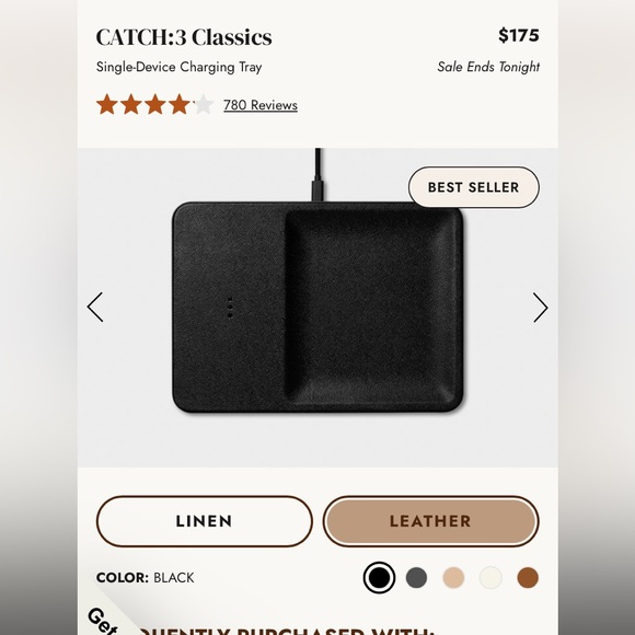 Courant Catch: 3 Wireless Charging Accessory Tray - Picture 2 of 2